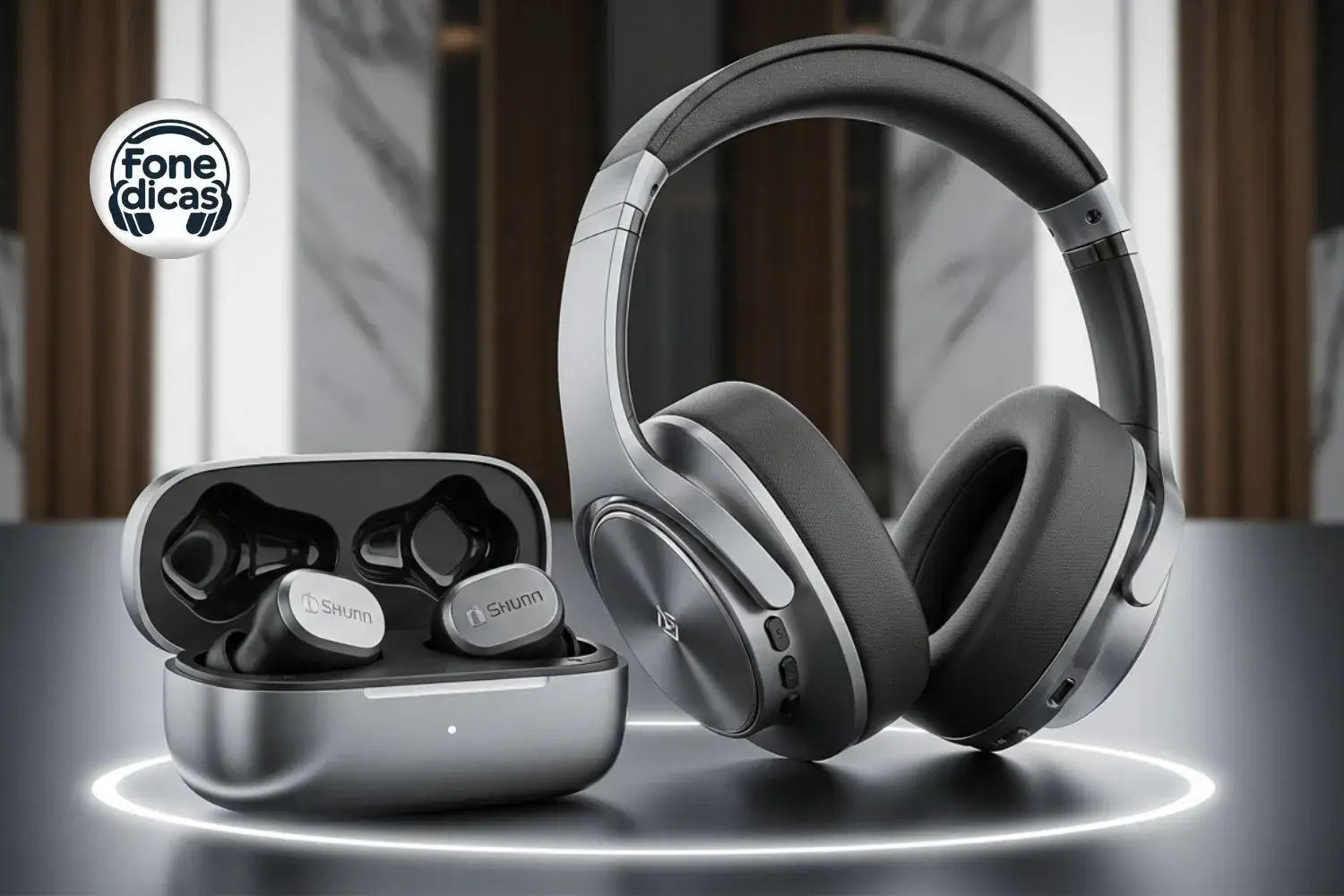 Fone de ouvido Bluetooth para trabalho remoto