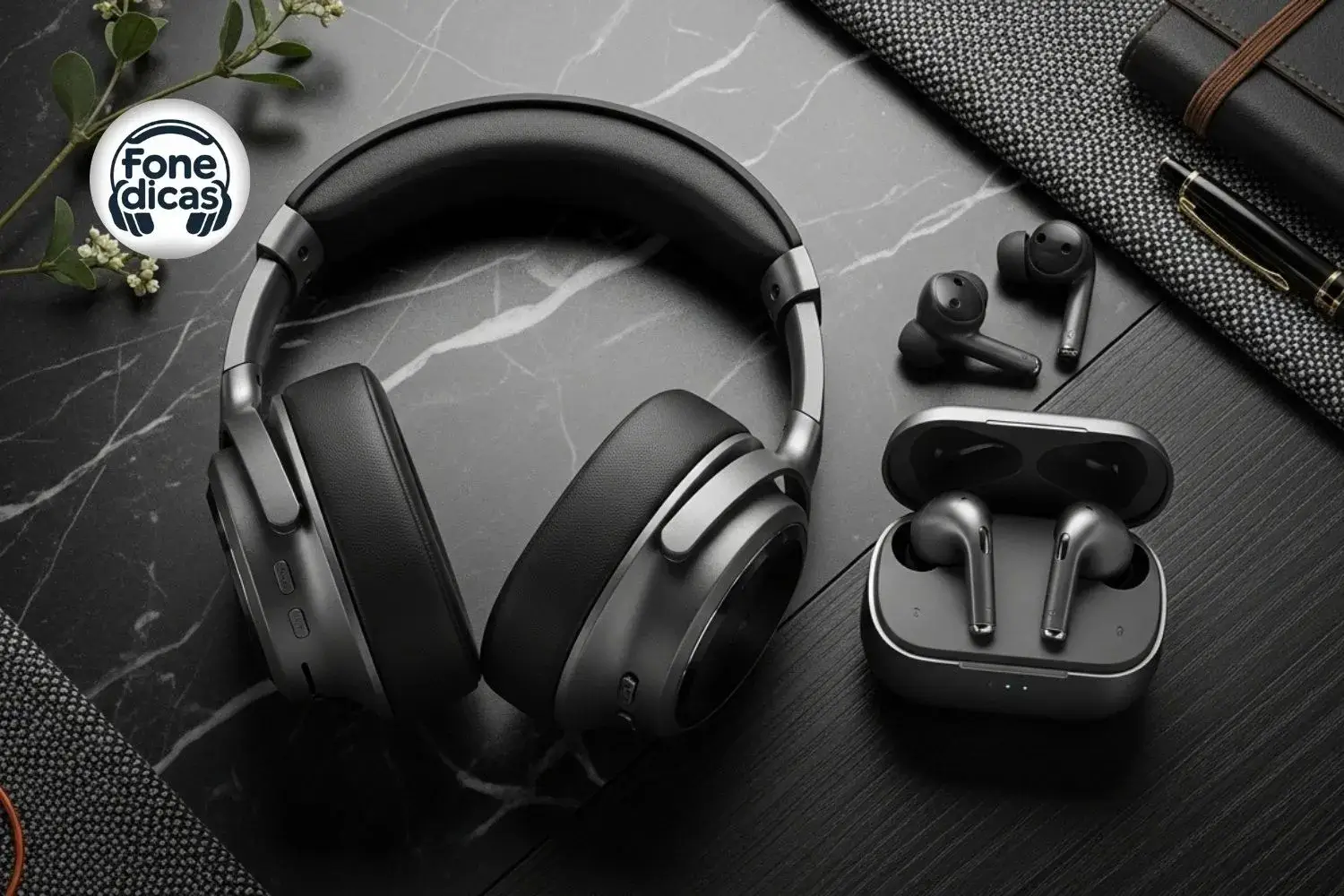 tipo de fone de ouvido para trabalho