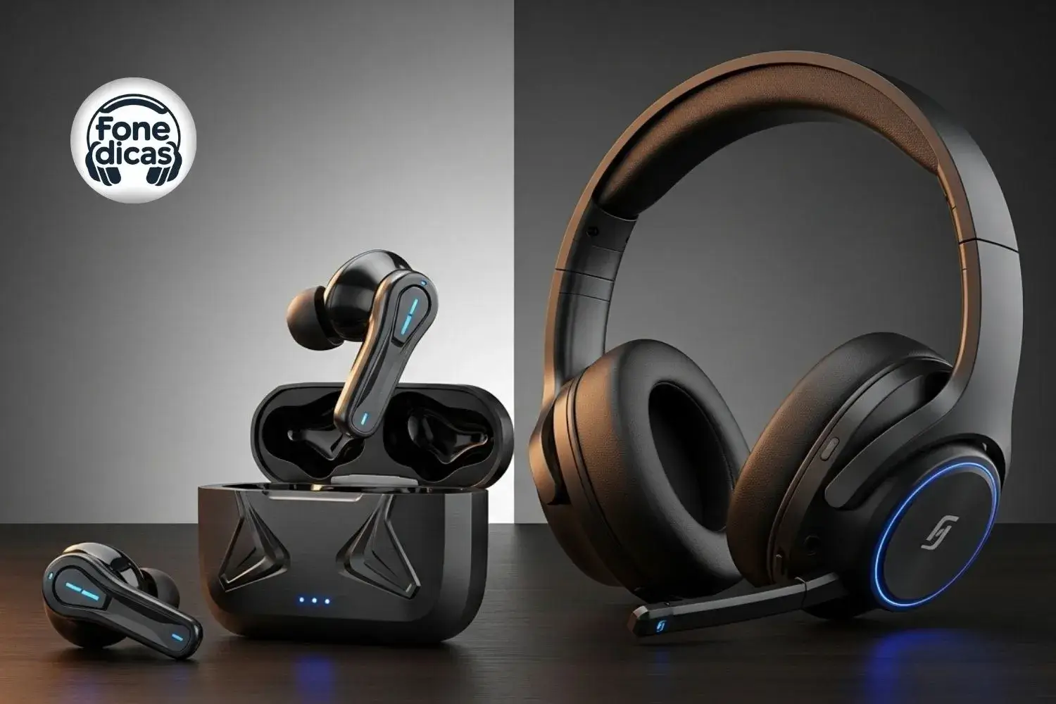 ergonomia e materiais dos fones de ouvido