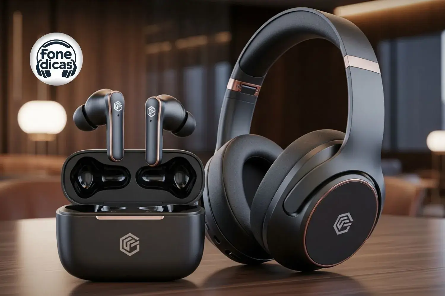 característica técnica em fone de ouvido para uso profissional