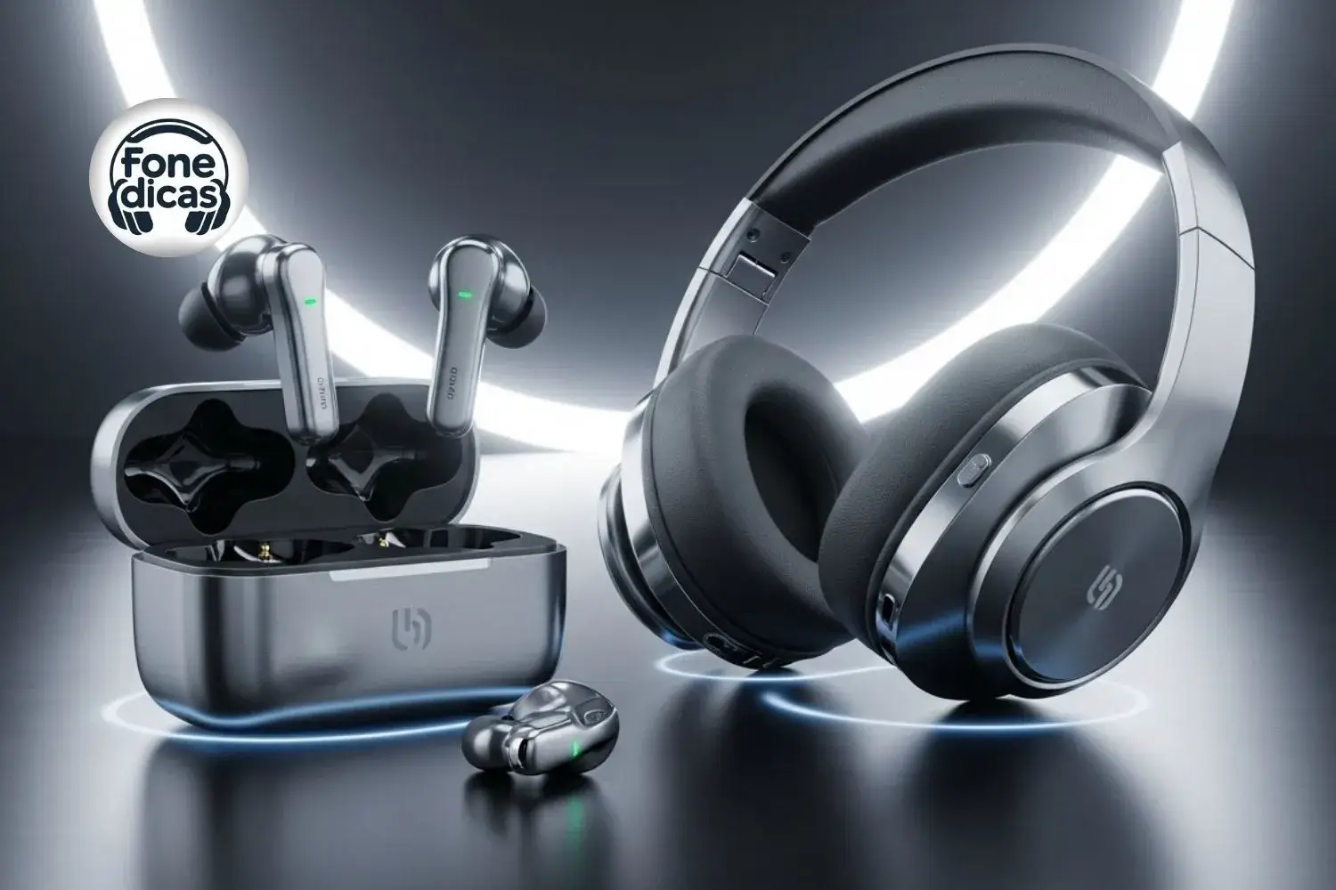 Comparação de categorias de fones de ouvido