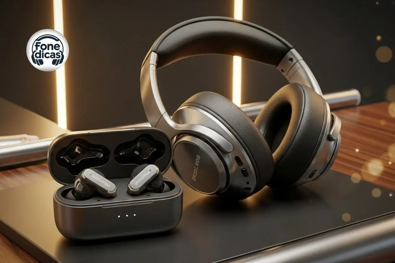 Fone de ouvido ajustável para diferentes formatos de orelha